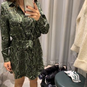 Mini snakeskin dress